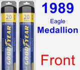 Front Wiper Blade Pack for 1989 Eagle Medallion - Assurance