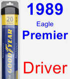 Driver Wiper Blade for 1989 Eagle Premier - Assurance