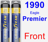 Front Wiper Blade Pack for 1990 Eagle Premier - Assurance