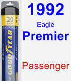 Passenger Wiper Blade for 1992 Eagle Premier - Assurance