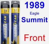 Front Wiper Blade Pack for 1989 Eagle Summit - Assurance