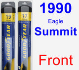Front Wiper Blade Pack for 1990 Eagle Summit - Assurance