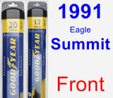 Front Wiper Blade Pack for 1991 Eagle Summit - Assurance