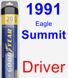 Driver Wiper Blade for 1991 Eagle Summit - Assurance