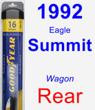 Rear Wiper Blade for 1992 Eagle Summit - Assurance