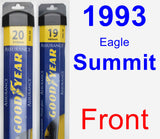 Front Wiper Blade Pack for 1993 Eagle Summit - Assurance