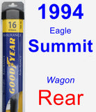 Rear Wiper Blade for 1994 Eagle Summit - Assurance