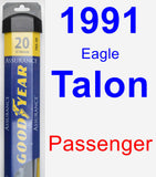 Passenger Wiper Blade for 1991 Eagle Talon - Assurance