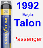 Passenger Wiper Blade for 1992 Eagle Talon - Assurance