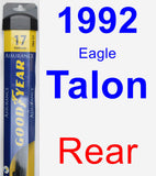 Rear Wiper Blade for 1992 Eagle Talon - Assurance