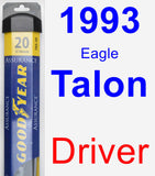 Driver Wiper Blade for 1993 Eagle Talon - Assurance