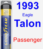 Passenger Wiper Blade for 1993 Eagle Talon - Assurance