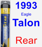 Rear Wiper Blade for 1993 Eagle Talon - Assurance