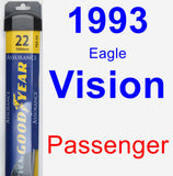 Passenger Wiper Blade for 1993 Eagle Vision - Assurance