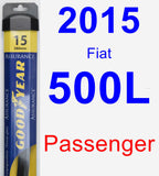 Passenger Wiper Blade for 2015 Fiat 500L - Assurance