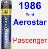 Passenger Wiper Blade for 1986 Ford Aerostar - Assurance