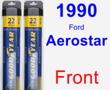 Front Wiper Blade Pack for 1990 Ford Aerostar - Assurance
