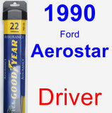 Driver Wiper Blade for 1990 Ford Aerostar - Assurance