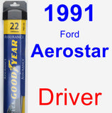 Driver Wiper Blade for 1991 Ford Aerostar - Assurance