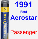 Passenger Wiper Blade for 1991 Ford Aerostar - Assurance