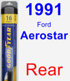 Rear Wiper Blade for 1991 Ford Aerostar - Assurance