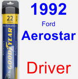 Driver Wiper Blade for 1992 Ford Aerostar - Assurance