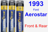 Front & Rear Wiper Blade Pack for 1993 Ford Aerostar - Assurance