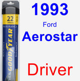Driver Wiper Blade for 1993 Ford Aerostar - Assurance