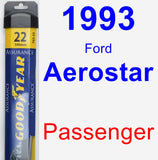 Passenger Wiper Blade for 1993 Ford Aerostar - Assurance