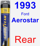 Rear Wiper Blade for 1993 Ford Aerostar - Assurance