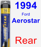 Rear Wiper Blade for 1994 Ford Aerostar - Assurance