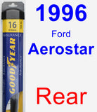 Rear Wiper Blade for 1996 Ford Aerostar - Assurance
