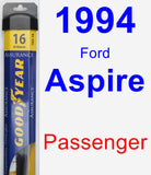 Passenger Wiper Blade for 1994 Ford Aspire - Assurance