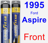 Front Wiper Blade Pack for 1995 Ford Aspire - Assurance