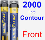 Front Wiper Blade Pack for 2000 Ford Contour - Assurance