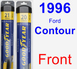 Front Wiper Blade Pack for 1996 Ford Contour - Assurance
