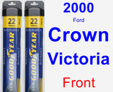 Front Wiper Blade Pack for 2000 Ford Crown Victoria - Assurance