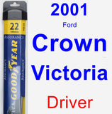 Driver Wiper Blade for 2001 Ford Crown Victoria - Assurance