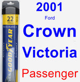 Passenger Wiper Blade for 2001 Ford Crown Victoria - Assurance
