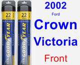 Front Wiper Blade Pack for 2002 Ford Crown Victoria - Assurance