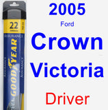 Driver Wiper Blade for 2005 Ford Crown Victoria - Assurance