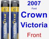 Front Wiper Blade Pack for 2007 Ford Crown Victoria - Assurance