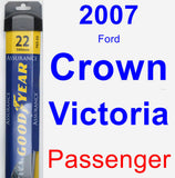 Passenger Wiper Blade for 2007 Ford Crown Victoria - Assurance