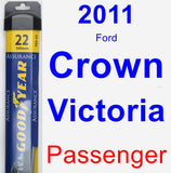 Passenger Wiper Blade for 2011 Ford Crown Victoria - Assurance