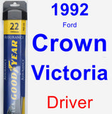 Driver Wiper Blade for 1992 Ford Crown Victoria - Assurance