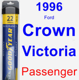 Passenger Wiper Blade for 1996 Ford Crown Victoria - Assurance