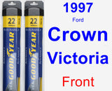 Front Wiper Blade Pack for 1997 Ford Crown Victoria - Assurance