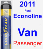 Passenger Wiper Blade for 2011 Ford Econoline Van - Assurance