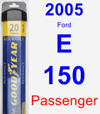 Passenger Wiper Blade for 2005 Ford E-150 - Assurance