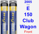 Front Wiper Blade Pack for 2005 Ford E-150 Club Wagon - Assurance